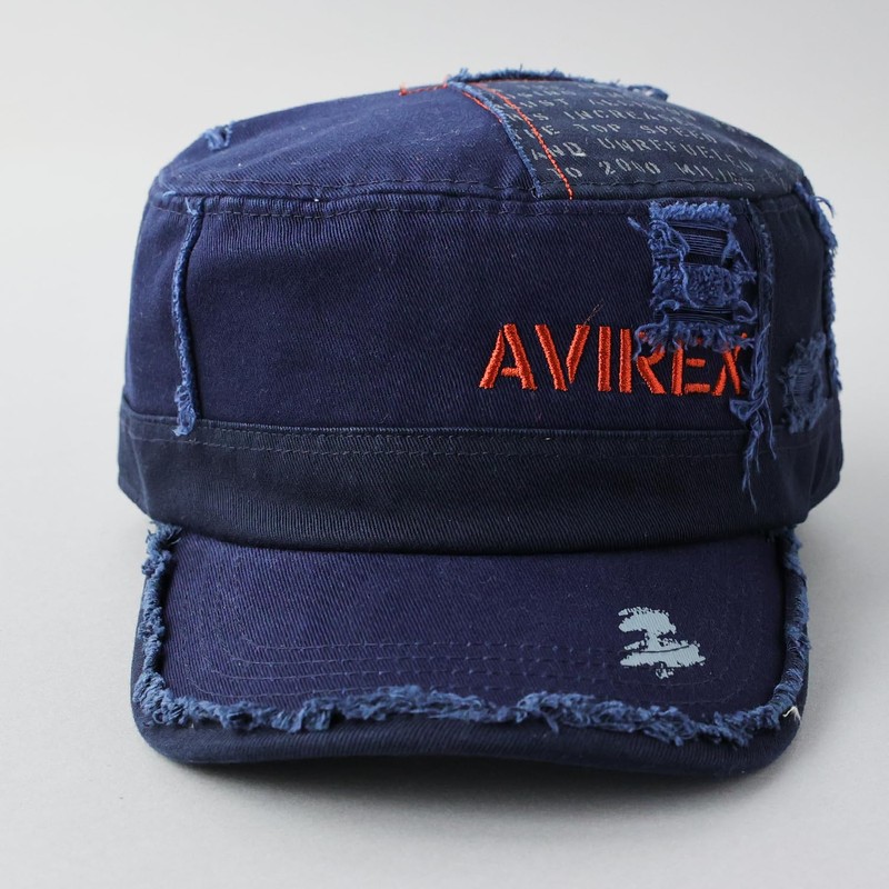 Avirex Men's Distressed Work Cap, Golf Baseball Cap, Cotton Cap,