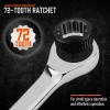 HORUSDY 8-Piece Metric Ratcheting Wrench Set | Ratchet Combination Wrench