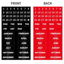 Double-Sided Magnetic Numbers and Months for Dry Erase Calendar Whiteboard, Calendar Magnets for Magnetic Whiteboard and Refrigerator Calendar-Updated Version 2