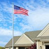 Aemygo 5/16 Inch Wire Center Flagpole Rope, 100 ft White