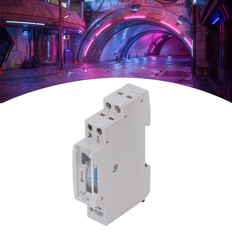 Time Switch Mechanical Timer Waterproof 24 Hours Controller 110‑250VAC for