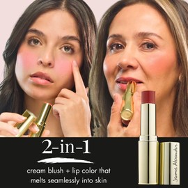 MagicMinerals Intense Cream Blush Stick by Jerome Alexander (CORAL) – 2-in-1 Cheek and Lip Color - Hydrating, Creamy, Buildable, Long-Lasting Color Formula