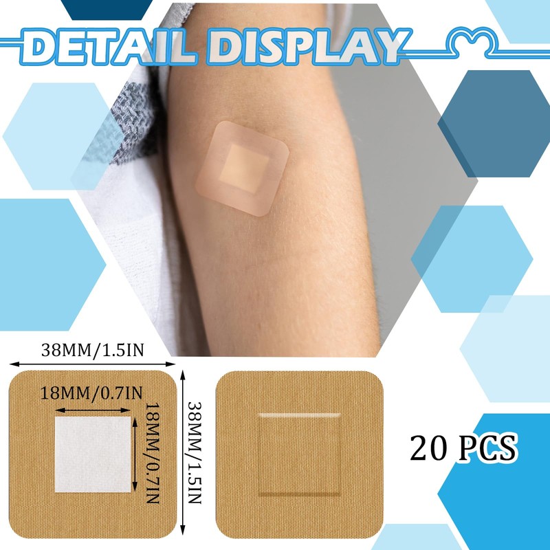 100 Pcs Spot Bandages Flexible Fabric Adhesive Knuckle Fingertip Bandages