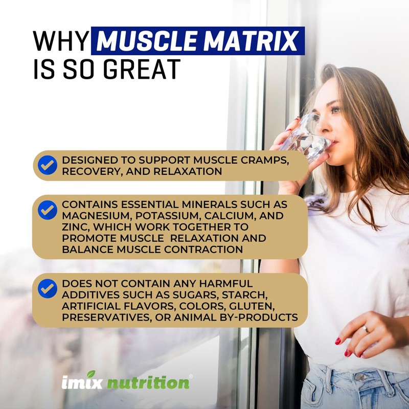 Imix Nutrition QuikPlus Muscle Matrix - Ionic Liquid Mineral Supplement,