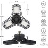Deformable LED Garage Light - 6000 Lumen 4500K Daylight 60W,