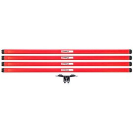 ZIPWALL MS4 Dust Barrier MagStrip Fastener (Pack of 4), Red