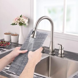 Aofmee Placemats, Placemats Set of 6, Heat Resistant Place Mats, Washable PVC Table Mats, Woven Vinyl Plastic Placemats for Dining Table, Non-Slip Stain Resistant Kitchen Table Placemats Easy to Clean