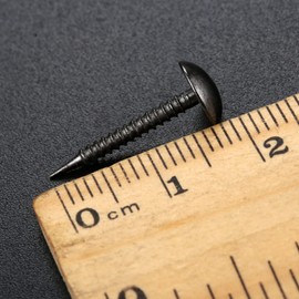 dophee 100Pcs Vintage Style Upholstery Nails Studs Tacks Pins for Furniture Sofa Door Decoration, Black, 8x20mm/0.31"x0.79"
