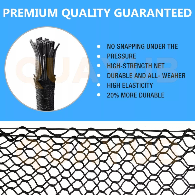 SHENKENUO Trunk Envelope Cargo Storage Nylon Net Plus Mounting for