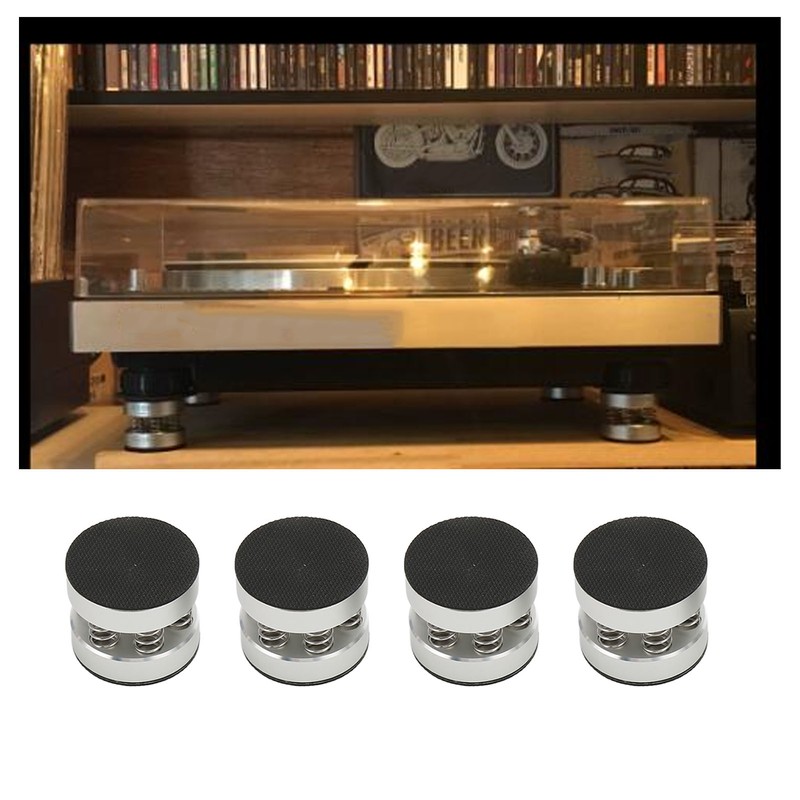 4Pcs Spring Speaker Spikes Isolation Stand Aluminum Alloy Spring Speaker