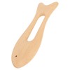 2Pcs Wooden Gua Sha Board Fish Shape Polished Beech Sturdy