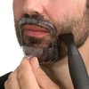 Goatee Shaving Template for Men with 5 Different Sizes, Beard