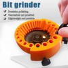 Shengsenfu Black Drill Bit Sharpener, Handheld Drill Bit Sharpener for