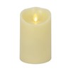 Luminara Scalloped Edge Flameless LED Candle - Ivory 3.5" x