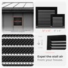 12" x 12" Inch Black Galvanized Steel Vent Cover -