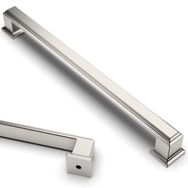 Asidrama 10 Pack 7.5 Inch(192mm) Brushed Satin Nickel Kitchen Cabinet Handles Cabinet Pulls Kitchen Cabinet Hardware for Cupboard Drawer Pulls