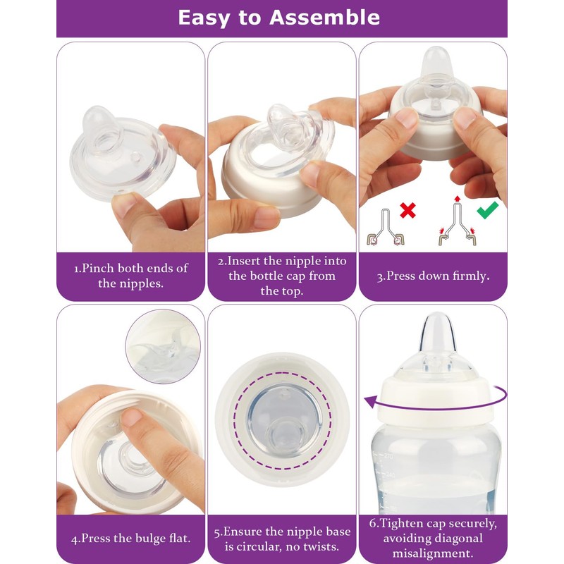 Sippy Spout Nipple for Evenflo Balance Plus Wide Neck Baby