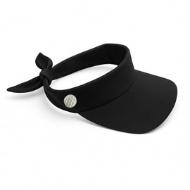 Women´s Visor - Adjustable and Lightweight, Ideal for Golf, Running, Tennis and Beach - UV Sun Protection, Summer Hat Black