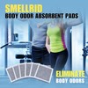SMELLRID Activated Charcoal Odor Absorbent Pads – 12 Unscented Adhesive
