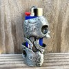 Double Skull Head Pattern Skeleton Metal Lighter Case Cover Holder