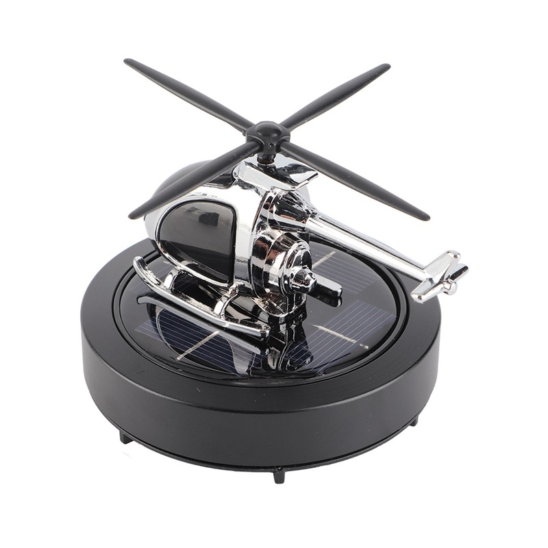 Car Air Freshener Solar Helicopter Rotating Car Aromatherapy Diffuser Car