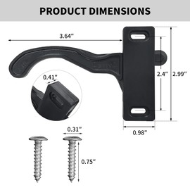 TONDA RV Screen Door Latch, Right Hand Handle Kit for Camper Motorhome Travel Trailer
