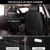 YORKNEIC Seat Covers for Nissan Frontier 2009-2024 2025: 2 Row