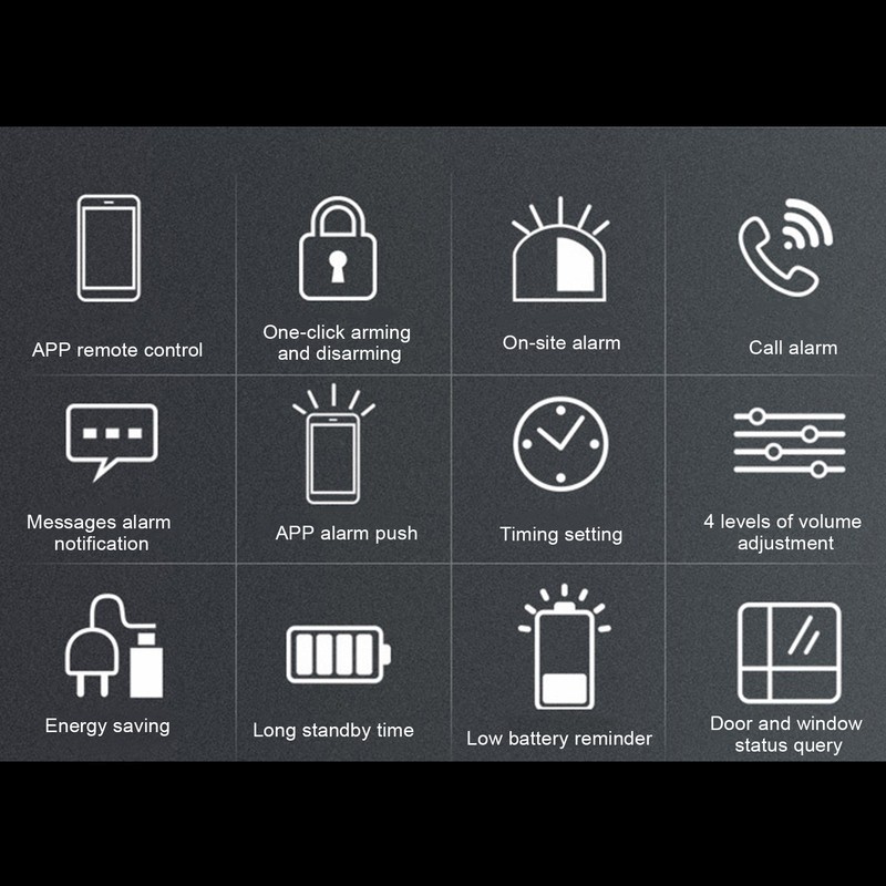 Smart WiFi Door Window Magnetic Sensor Antitheft Home Security Alarm