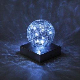 Solar Post Cap Lights - SunnyPark Deck Fence 4x4 Outdoor Lighting for Garden, Patio (Cool White, 2 Pack)