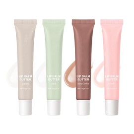 Summer Butter Lip Balm, Moisturizing Hydrating Natural Lip Care, Soothes & Softens Dry Lips (4 Colors)