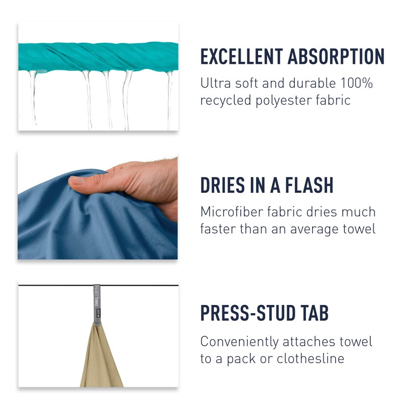 SEA TO SUMMIT Pocket Towel, S, Outback