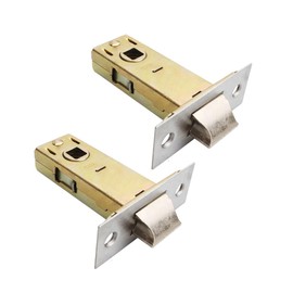 Lokatall Tubular Mortice Latch, 4 Set of 45mm Polished Chrome Door Latch Mortise Latch Fire Rated Mortise Interior Door Catch, Used with Various Sprung Lever Door Handles and Mortice Knobs