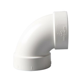 Rainbow Dream 4 Inch DWV 90 Degree PVC Pipe Elbow - 1pc, White