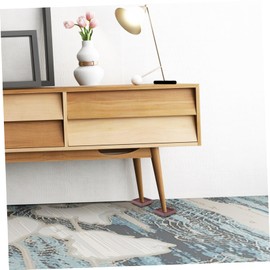 TEHAUX 4Pcs Nonslip Furniture Pads for Hardwood Floors Skid Chair Leg Protectors Stable Soft Coasters for Home Office Use Prevents Scratches Damage