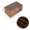 BAOJULONG Wooden Sunglasses Organizer Box, Eyewear Display Eyeglass Case for