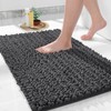 Yimobra Chenille Non-Slip Bath Mat, Soft Bath Mat, Machine Washable,