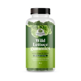 100% Natural Wild Lettuce Gummies – Tropical Berry – Premium Quality, Herbal Relaxation Support, Non-GMO, Gluten-Free & Vegan, Herbal Supplement for Natural Calm & Relaxation – 30 Count