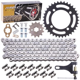 MRELC Ultimate 420 120 Links Chain & 420-13T& 35 Tooth Sprocket Set for 50cc to 170cc Dirt Bikes, ATVs, Go Karts, & Mini Bikes - CRF150, YZ80, SSR, Lifan, Coolster, & More!
