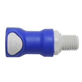 4 Set - Battery Watering Technologies Threaded Female Connector Blue 1/4"