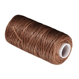 CoCud Leather Sewing Threads, 55 Yards 150D/1 mm Thread, Polyester Sewing Thread, Brown - (Applications: for Leather Crafts Sewing)