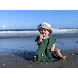 MATZ Waterproof Backing Full Coverage Ultra Absorbent Cotton Terry Towel Slip On Bib with Comfortable Ribbed Neck