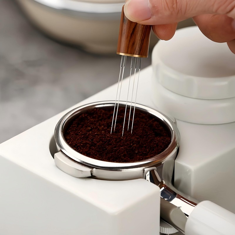Zhenghebuy Espresso Coffee Stirrer,5 Needles Coffee Distributor,Espresso Distribution Tool with