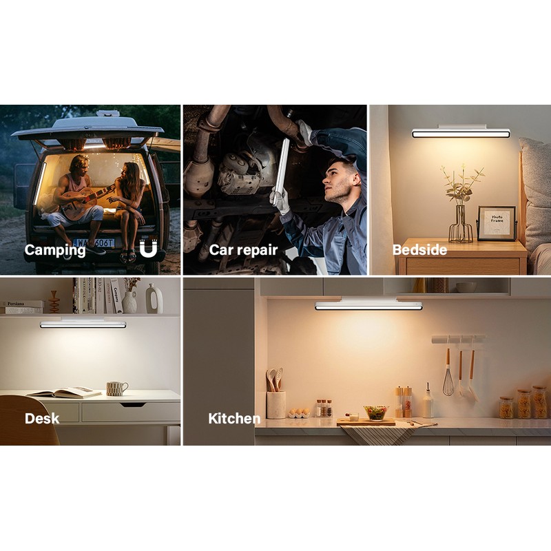 Magnetic LED Desk Lamp, 5 Color Temperature Eye-Caring Light, Stepless