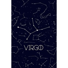 Virgo Notebook Star Sign Journal Zodiac Diary Gift - 100 Blank Pages