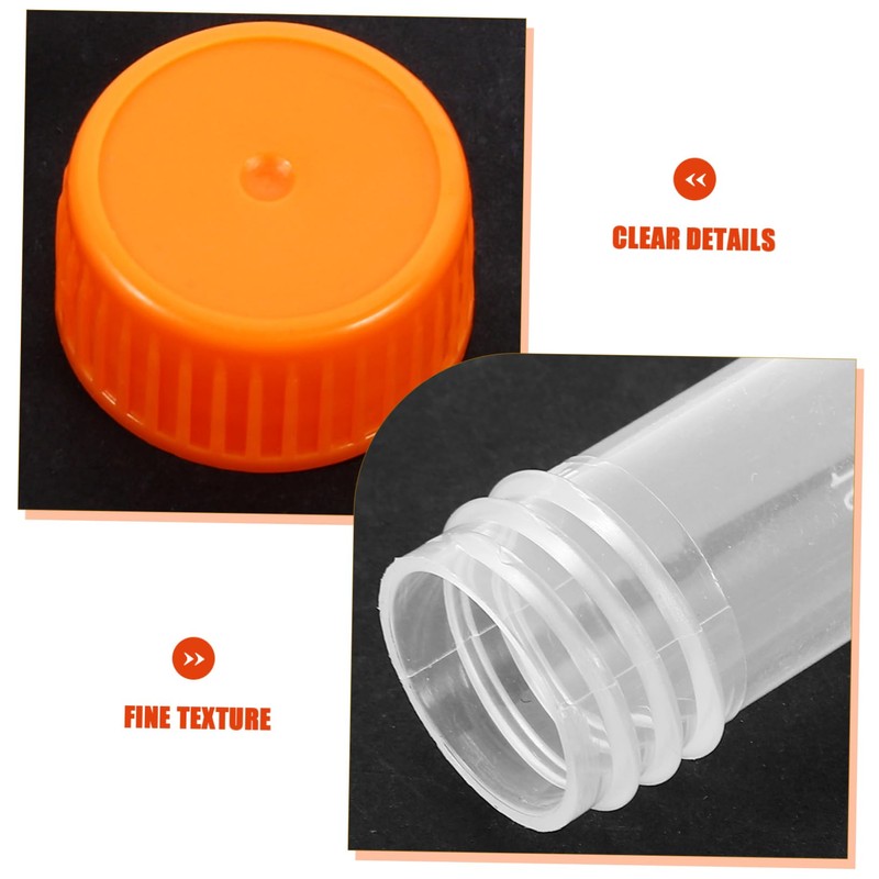 ULTECHNOVO Mini Vials Storage Lid 20pcs Plastic Vials for Essential