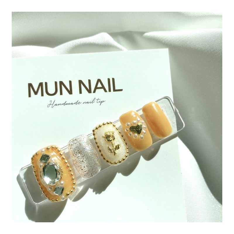 MunNail Rose Nail Tips - Mediaval / MunNail 로즈네일팁 -