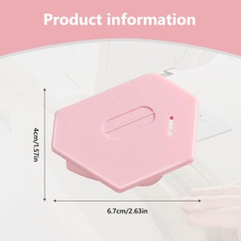 Magnetic Seam Guide for Sewing Machine, Upgraded Polygonal Hemmer Guide with Scale, Multifunctional Universal Sewing Accessories for Magnetic Seam Guide (Pink)