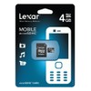 Lexar Professional 4GB Class 2 MicroSDHC Flash Memory Card with