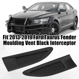 JERBOR 2PCS Car Side Vents for Ford Taurus 2013-2019, Decorative Stickers,ABS Spoiler,Air Flow Intake Hole Grille Auto Exterior Accessories (Black)