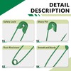 300 Count Colored Safety Pins 1 Inch, Small Safety Pins